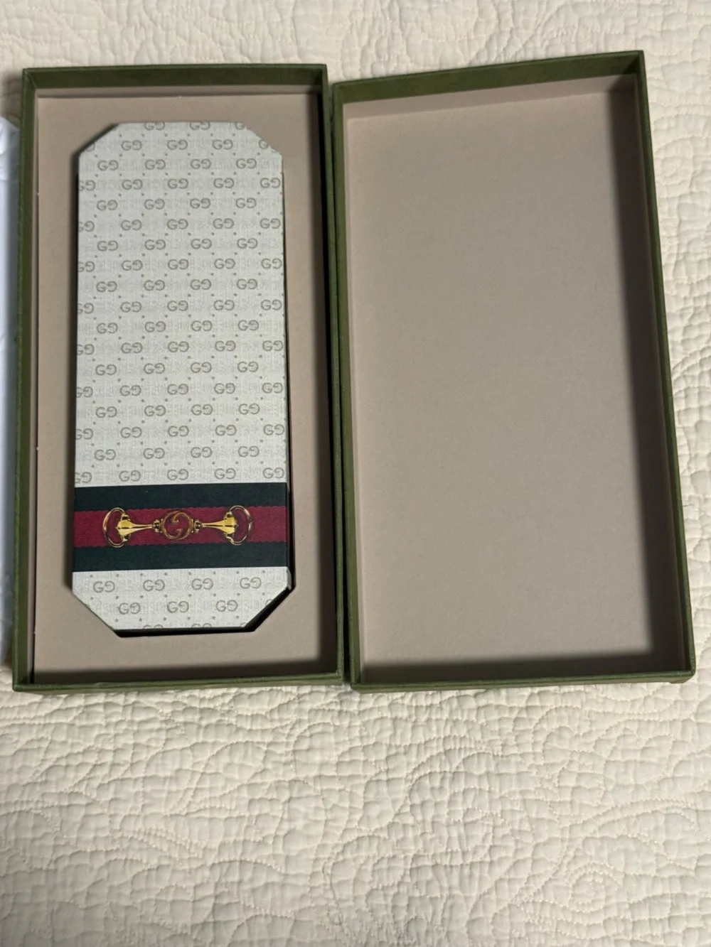 Gucci NIB Decorated pencil set in storage Container! With COA!